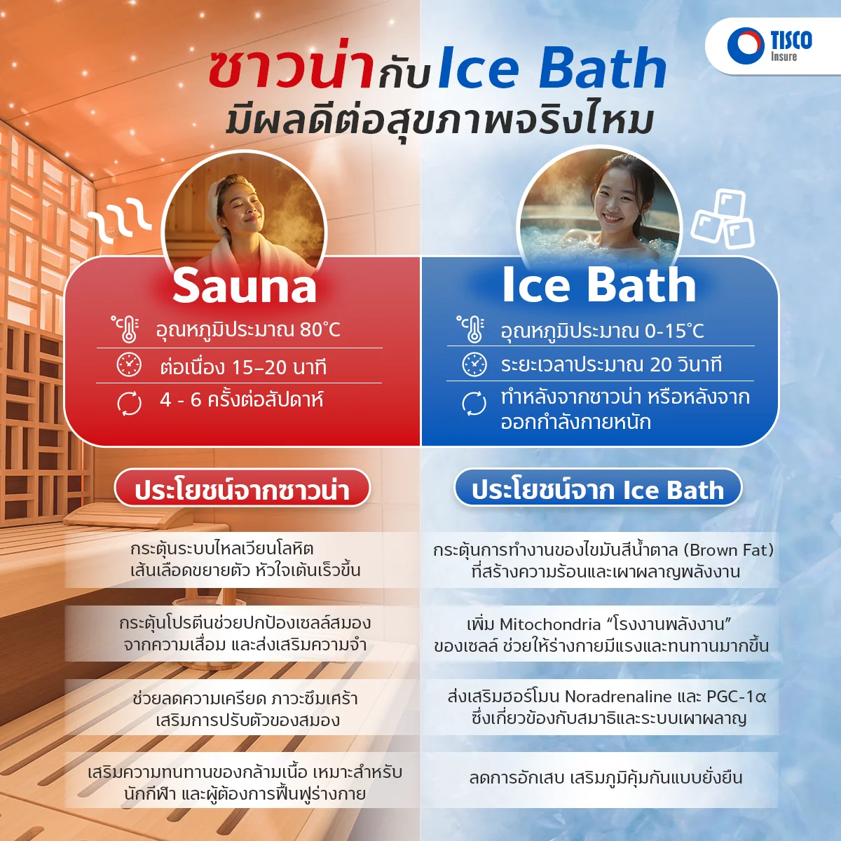Info icebath ซาวน่า แช่น้ำเย็น