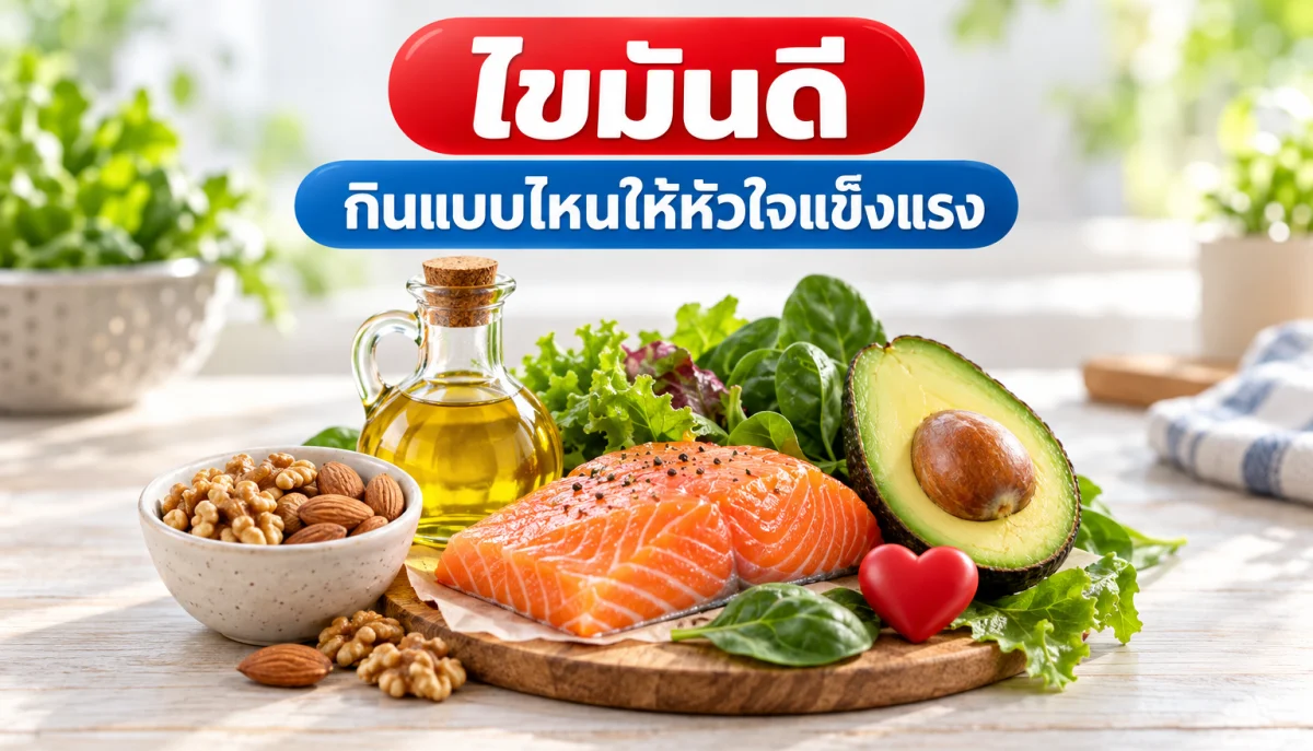 อาหารที่มีไขมันดี แซลมอน อะโวคาโด น้ำมันมะกอก และถั่ว